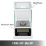 VEVOR Analytical Balance 200g Analytical Scale 0.1mg High Precision Electronic Analytical Balance Precision Balance with Φ 80mm Tray Digital Scientific Lab Scale for Laboratory Pharmacy