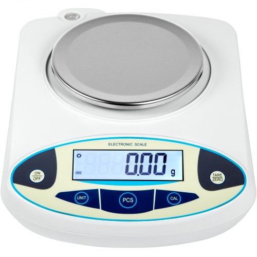 VEVOR Lab Scale Analytical Balance, 500g x 0.01g Accuracy High Precision Lab Scale 13 Units Conversion Scientific Digital Laboratory Balance Scale for Lab, Jewelry, Industrial, Business(500g, 0.01g)