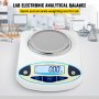 VEVOR Analytical Balance, 500g x 0.01g Accuracy Lab Scale, High Precision Electronic Analytical Balance, 13 Units Conversion, Counting Function, LCD Display, for Lab University Jewelry (500g, 0.01g)