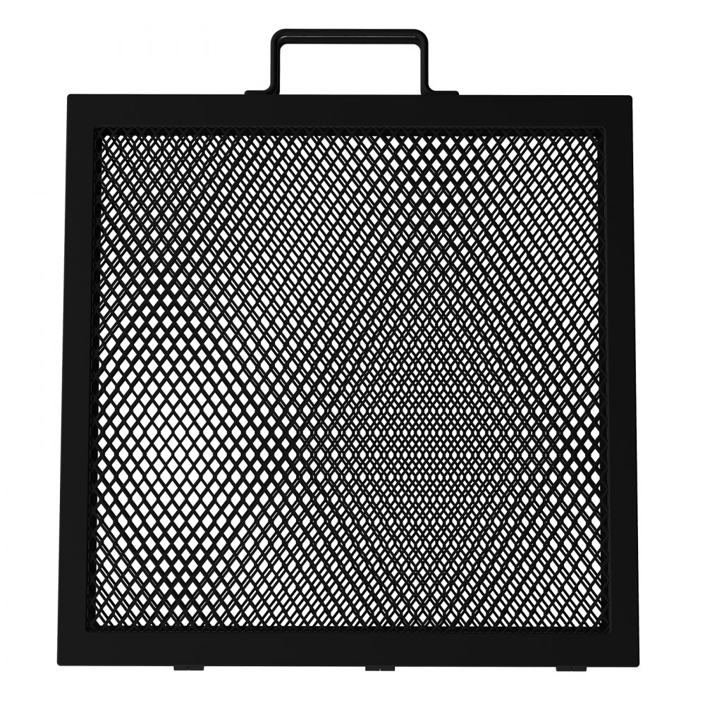 VEVOR Fire Pit Cooking Grill Grate 32 x 15 in Foldable Rectangle Campfire BBQ Rack, Heavy Duty X-Marks with Portable Handle & Support Wire for Outdoor Picnic Party & Gathering, Black