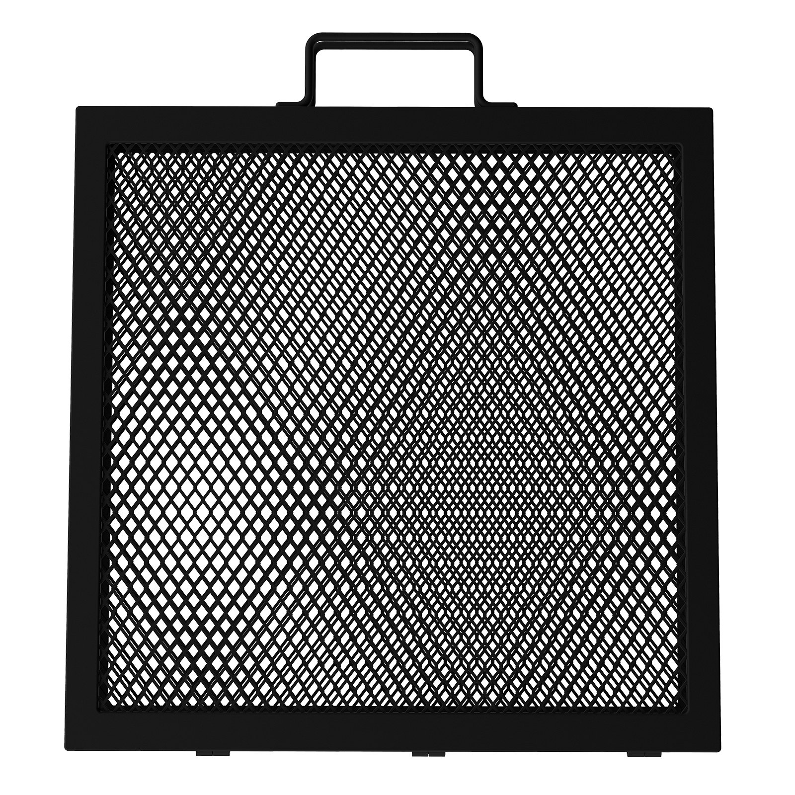 VEVOR Fire Pit Cooking Grill Grate 32 x 15 in Foldable Rectangle Campfire BBQ Rack, Heavy Duty X-Marks with Portable Handle & Support Wire for Outdoor Picnic Party & Gathering, Black