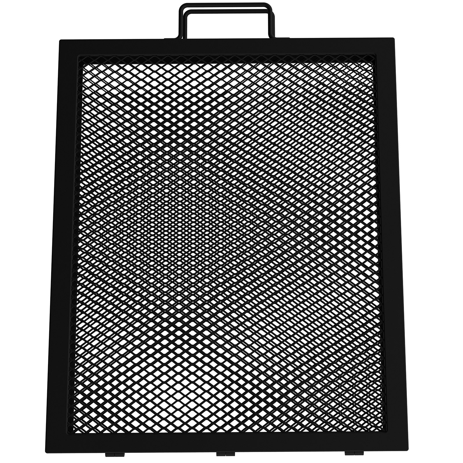 VEVOR Fire Pit Cooking Grill Grate 36 x 15 in Foldable Rectangle Campfire BBQ Rack, Heavy Duty X-Marks with Portable Handle & Support Wire for Outdoor Picnic Party & Gathering, Black
