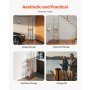 16 Pole Fishing Rod Holder Wood Fishing Rack for Garage 360° Rotate Floor Stand
