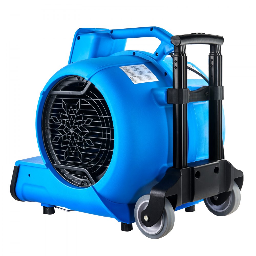 VEVOR Floor Blower, 1560 RPM 4000 CFM, Air Mover for Drying and Cooling, Portable Carpet Dryer Fan with 3 Blowing Angles, Timer, 3-Speeds Adjustment, for Janitorial, Home, Commercial Use