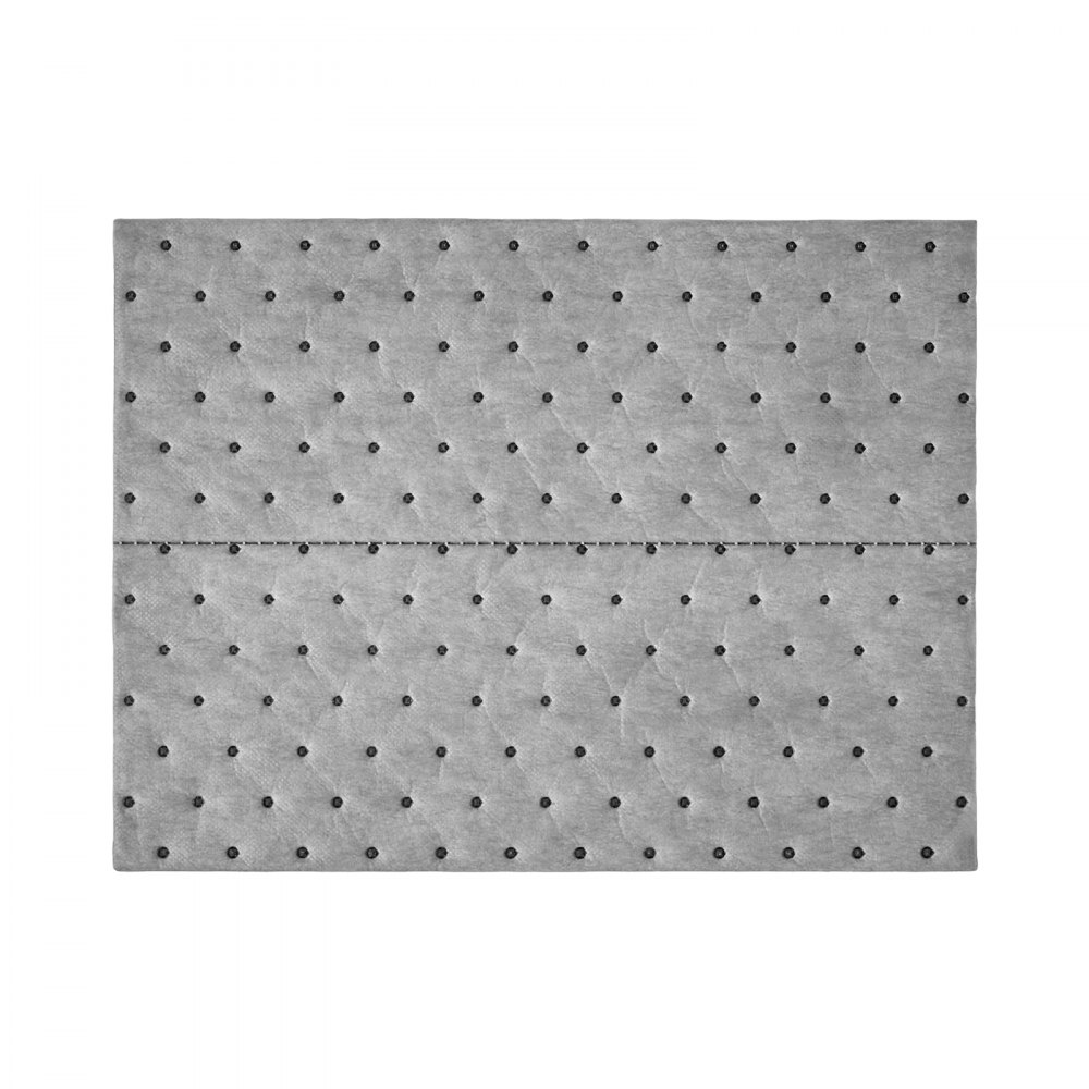 VEVOR Oil & Water Absorbent Pads, 13" x 10" 100-Pack, Heavy-Duty Spill Absorbing Pads, Universal for Gasoline/Engine Oil/Water/Coolant, Durable PP Spill Control Mats for Garage Workshop Factory