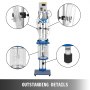 VEVOR Jacketed Reactor 5L Laboratory Glass Reactor, Jacketed Glass Reactor, Chemical Reaction Vessel, Lab Jacketed Reactor, Reaction Vessel Chemistry, with Digital Display, for Reaction Distillation