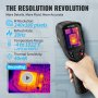 VEVOR Infrared Thermal Imager Visible Light Camera 2MP IR Resolution 240x180
