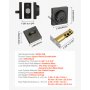VEVOR Deadbolt Lock, Square Single Cylinder Dead Bolt, Keyed 1 Side, Fits Standard Size Interior and Exterior Doors, Full Metal, with 3 Keys, for Front Entry Door Residential Security, Matte Black