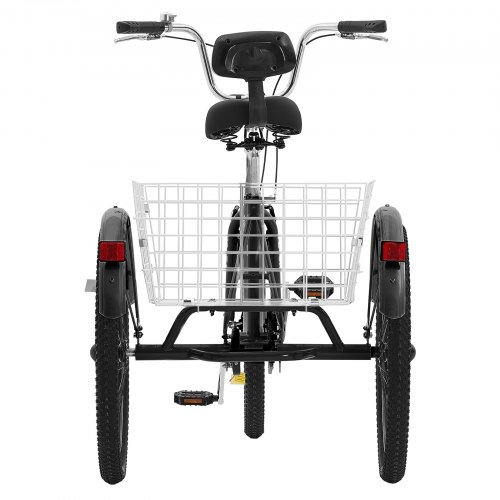 VEVOR Triciclo Plegable Para Adultos, Triciclo Plegable Para Adultos De 20 Pulgadas Bicicleta De Crucero De 3 Ruedas De Acero Al Carbono Con Canasta Grande Y Asiento Ajustable VEVOR Triciclo Plegable Para Adultos, Triciclo Plegable Para Adultos De 20 Pulgadas Bicicleta De Crucero De 3 Ruedas De Acero Al Carbono Con Canasta Grande Y Asiento Ajustable