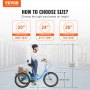 VEVOR Adult Tricycles Bike, 26 Inch Three-Wheeled Bicycles, 3 Wheel Bikes Trikes, Carbon Steel Cruiser Bike with Basket & Adjustable Seat, Picnic Shopping Tricycles for Seniors, Women, Men (Blue)