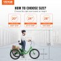 VEVOR Adult Tricycles Bike, 24 Inch Three-Wheeled Bicycles, 3 Wheel Bikes Trikes, Carbon Steel Cruiser Bike with Basket & Adjustable Seat, Picnic Shopping Tricycles for Seniors, Women, Men (Green)