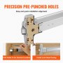 VEVOR push bar door locks with pre-punched holes for easy installation on wooden doors.