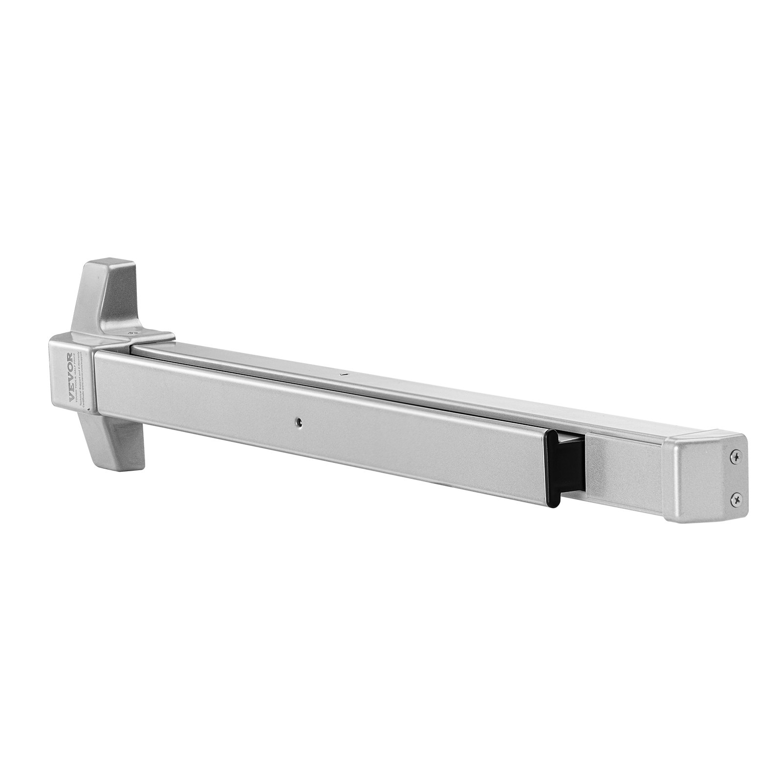 silver VEVOR push bar door locks for emergency exit doors, featuring a sleek, robust design.