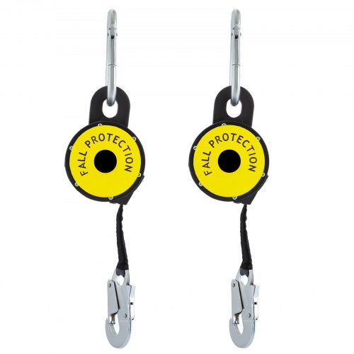 11 Feet Self Retracting Lifeline 2-set 265lb Fall Protection Durable Reliable