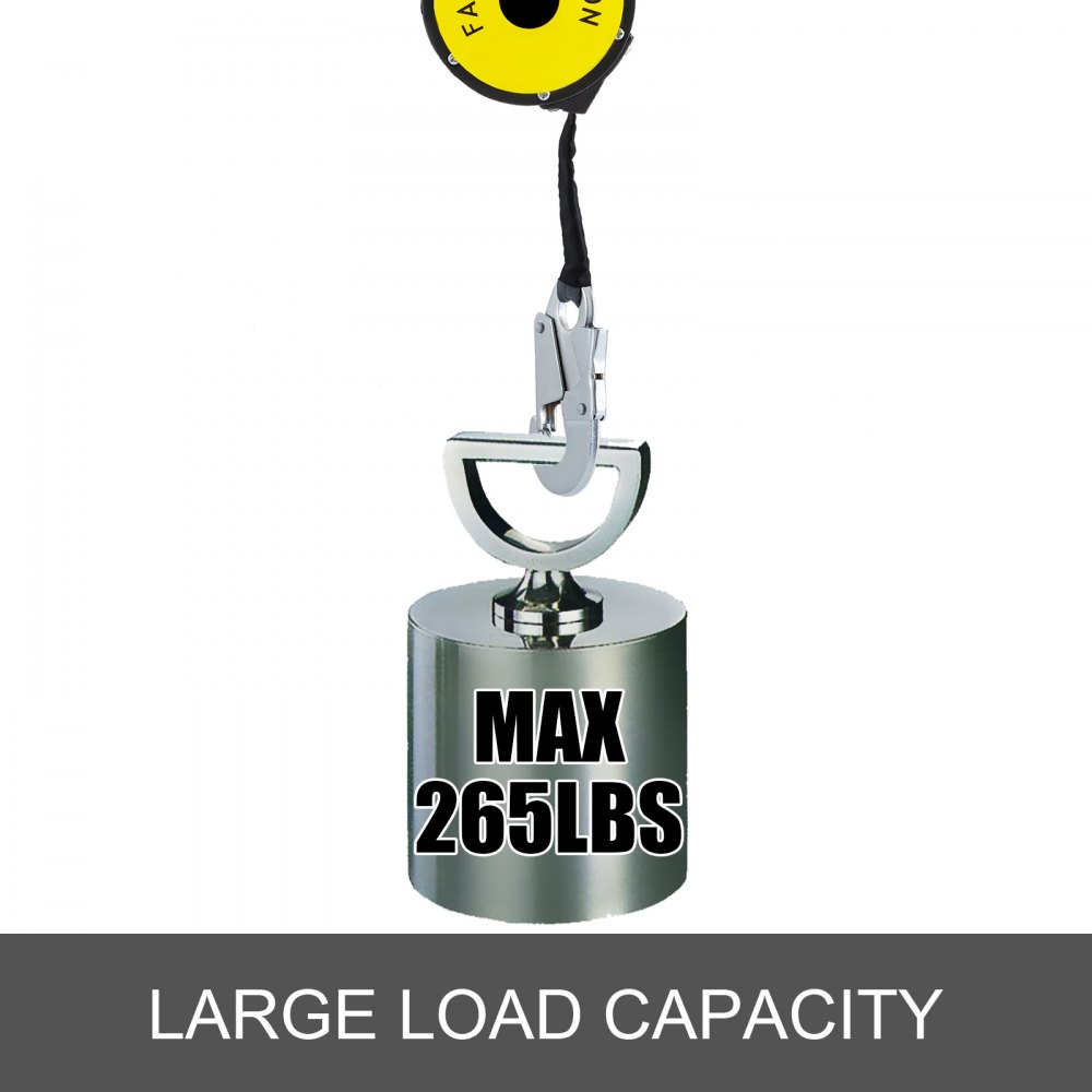 11 Feet Self Retracting Lifeline 2-set 265lb Fall Protection Durable Reliable