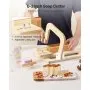 Cortador de jabón VEVOR, grosor ajustable de 0 a 2 pulgadas, cortador de jabón de madera con tensión de alambre ajustable de acero inoxidable, con alambres adicionales, cortador multiusos para velas, herramienta de corte para bricolaje.