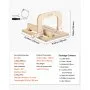 Cortador de jabón VEVOR, grosor ajustable de 0 a 2 pulgadas, cortador de jabón de madera con tensión de alambre ajustable de acero inoxidable, con alambres adicionales, cortador multiusos para velas, herramienta de corte para bricolaje.