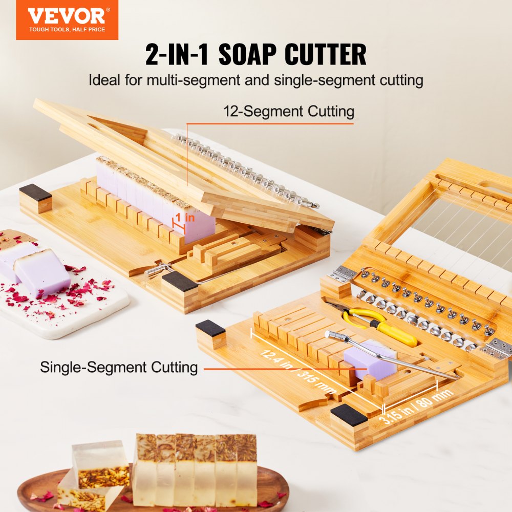12 Wire Bar Soap Cutter | Wooden Soap Multi Cutter | Loaf Cutter | by Lilium