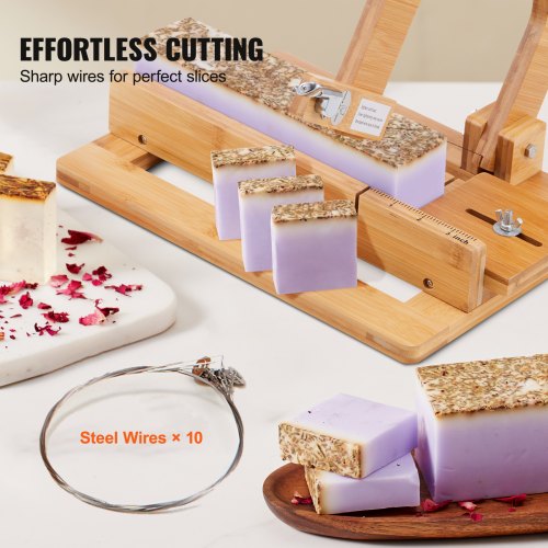 Wooden Soap Cutter Adjustable Wire Slicer Cutting Tool For Handmade Soap Making Candles Trimming Cheese Diy Candle Cutting Making Tool
