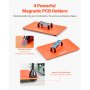 Magnetic Helping Hands Soldering Station 3X Magnifying Lamp Air Gun Holder
