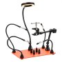 Magnetic Helping Hands Soldering Station 3X Magnifying Lamp Air Gun Holder