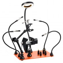 Magnetic Helping Hands Soldering Station Vise Magnifying Lamp 4 PCB Holder