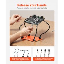 Magnetic Helping Hands Soldering Station Hot Air Gun Holder 6 PCB Holders