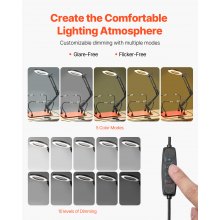 Magnetic Helping Hands Soldering Station 3X LED Magnifying Lamp 4 Arms