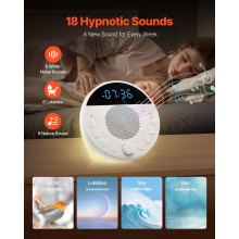 Sound Machine 18 Soothing Sleep Sounds 5-in-1 White Noise Sound Machine