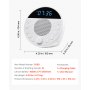 VEVOR Sound Machine, 18 Soothing Sleep Sounds, 7-Color Night Light, 6-in-1 White Noise Sound Machine with Dual Alarms, APP, Auto-Off Timer and Memory Function, for Baby, Adults, Home, Office & Travel