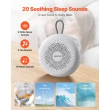 Sound Machine 20 Soothing Sleep Sounds 4-in-1 White Noise Sound Machine