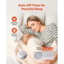 Sound Machine 20 Soothing Sleep Sounds 4-in-1 White Noise Sound Machine