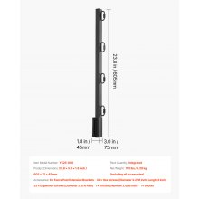 Fence Post Extender 8 Packs 23.8 in Surface Mounted Fence Height Extension Arms