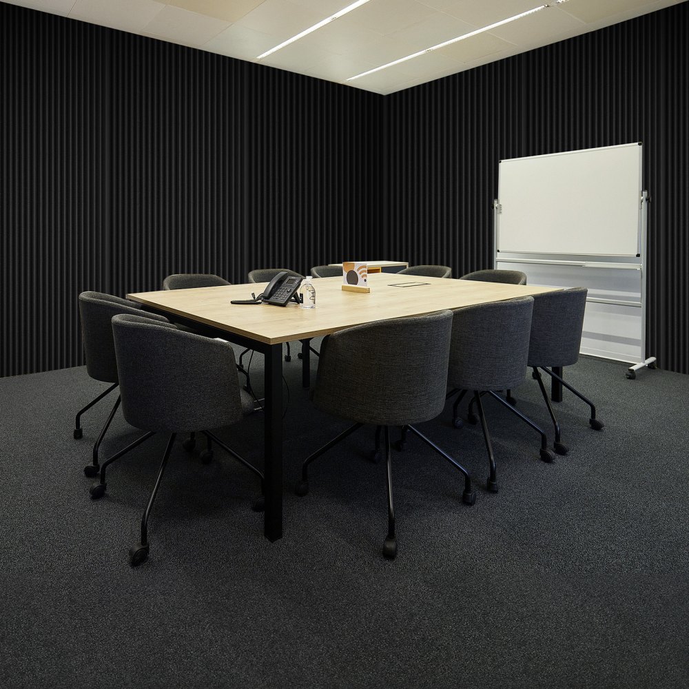 VEVOR Acoustic Foam Panels, 50 Pack 12 x 12 x 2 inches, High Density Soundproof Wall Panels,Fire-Resistant Acoustic Panels,Sound Dampening Absorbing Panels for Studio Wall and Ceiling,Black