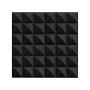 VEVOR Acoustic Foam Panels, 36 Pack 12 x 12 x 2 inches, Pyramid Soundproof Wall Panels,Fire-Resistant Acoustic Panels,Sound Dampening Absorbing Panels for Studio Wall and Ceiling,Black