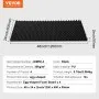 VEVOR Acoustic Foam Panels, 4 Pack 48 x 24 x 2 inches, Egg Designed Soundproof Wall Panels,Fire-Resistant Acoustic Panels,Sound Dampening Absorbing Panels for Studio Wall and Ceiling,Black