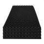 VEVOR Acoustic Foam Panels, 4 Pack 48 x 24 x 2 inches, Egg Designed Soundproof Wall Panels,Fire-Resistant Acoustic Panels,Sound Dampening Absorbing Panels for Studio Wall and Ceiling,Black