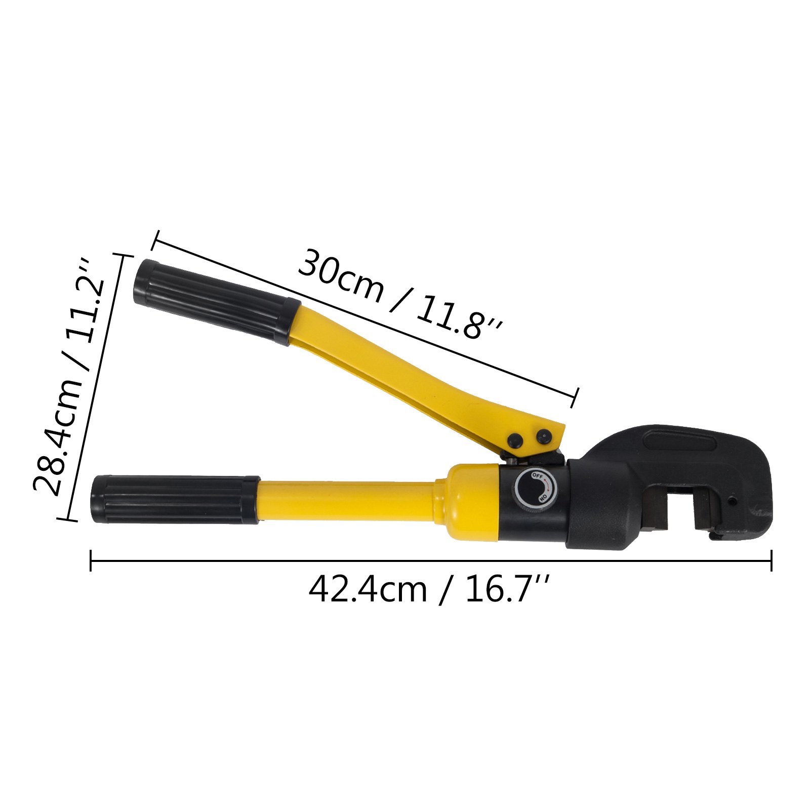 Hydraulic Rebar Cutter Steel Bolt Chain Cutting Hand tool 16mm 5/8" 8 Ton w/Case