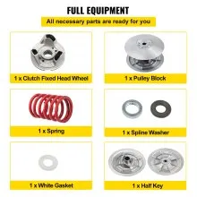 VEVOR Golf Cart Secondary Driven Power Clutch Kit Metal Surface Drive Clutch 1985-2007 Driven Clutch Kit Compatible with Yamaha Low End G2-G28 Golf Cart (with Spring)