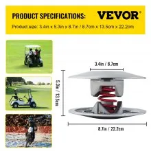 VEVOR Golf Cart Secondary Driven Power Clutch Kit Metal Surface Drive Clutch 1985-2007 Driven Clutch Kit Compatible with Yamaha Low End G2-G28 Golf Cart (with Spring)