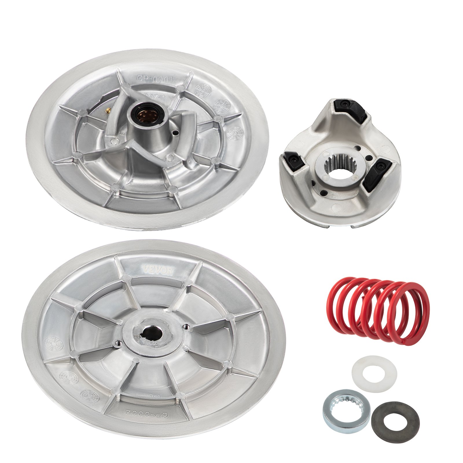 VEVOR Golf Cart Secondary Driven Power Clutch Kit Metal Surface Drive Clutch 1985-2007 Driven Clutch Kit Compatible with Yamaha Low End G2-G28 Golf Cart (with Spring)