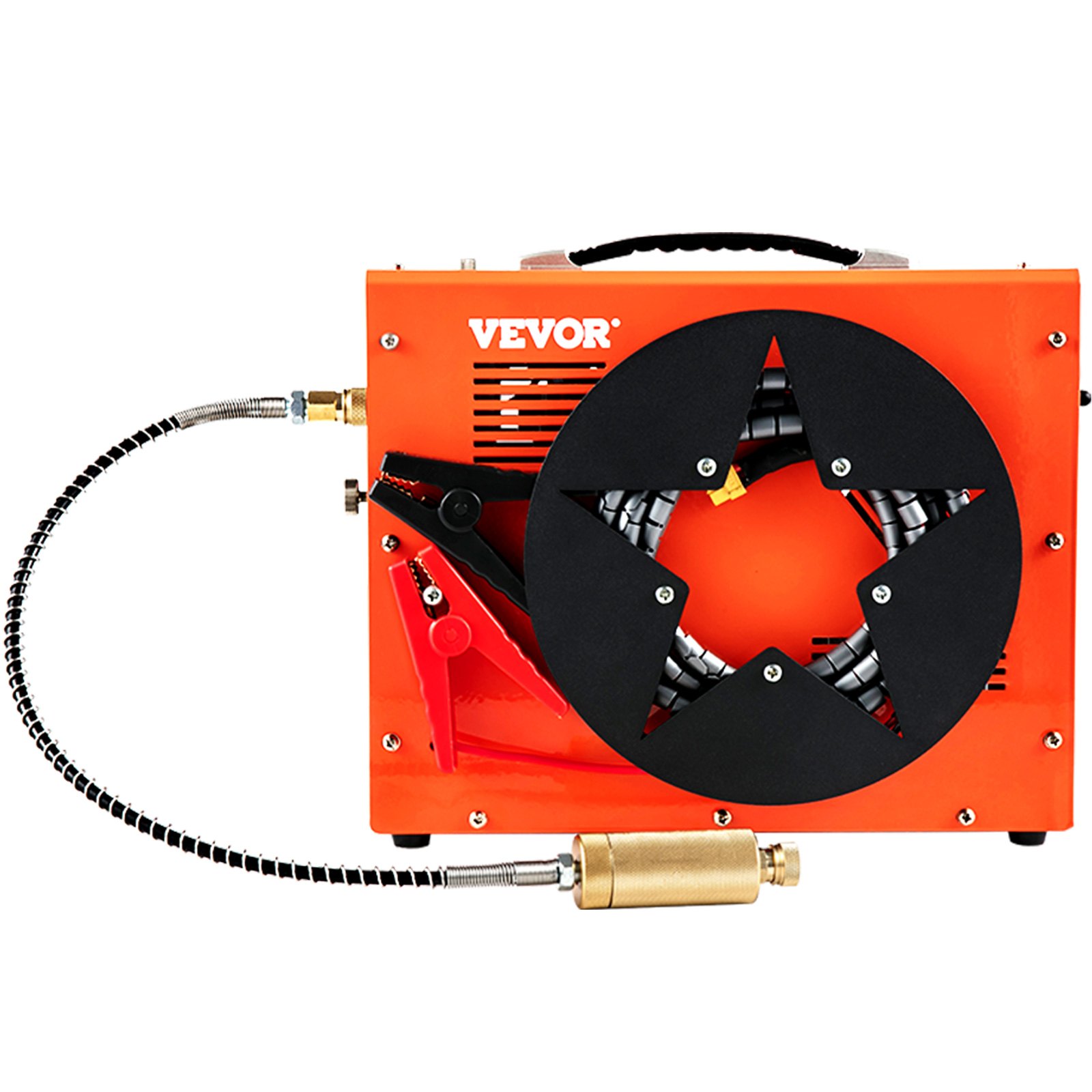 VEVOR PCP luftkompressor, 350W 2700 RPM bærbar dykkerkompressor, 4500 Psi højtryk m/8 mm lynkobling og indbygget køleblæser, 1,5L tank Auto-sluk Design drevet af hjemme- og bilbatteri