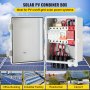 VEVOR PV Combiner Box, 4 String with 15A Rated Current Fuse, 63A Circuit Breaker, Lightning Arreste Connector for On/Off Grid Solar Panel System, IP65