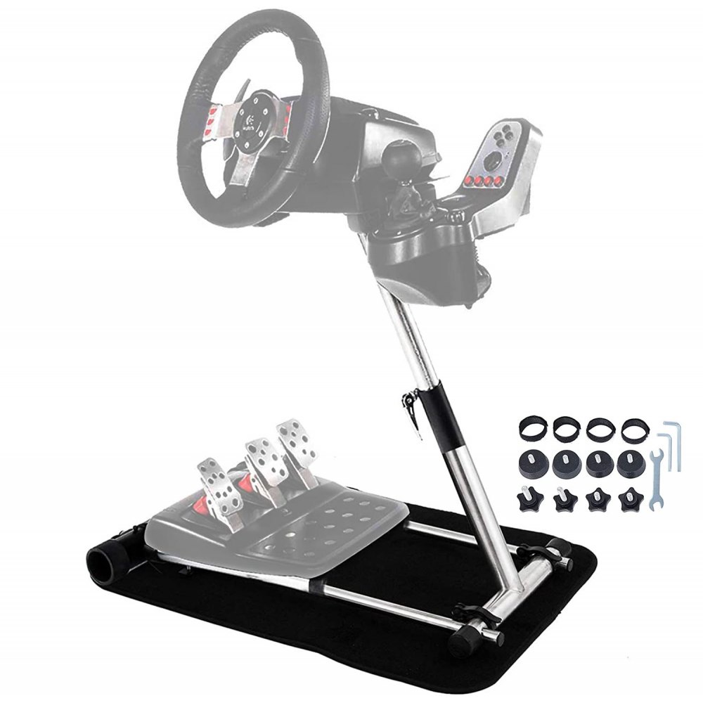 Vevor g27 suporte de volante de corrida g25 simulador de corrida g29 quadro de suporte de volante e suporte de corrida de roda g920 direção de corrida ajustável