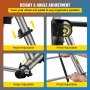 VEVOR Adjustable Steering Wheel Stand Frame Stainless Steel Racing Steering Wheel Stand fit for Logitech G27 G25 G29 and G920 Wheels Racing Simulator Stand Racing Wheel Gaming Stand