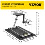 VEVOR Adjustable Steering Wheel Stand Frame Stainless Steel Racing Steering Wheel Stand fit for Logitech G27 G25 G29 and G920 Wheels Racing Simulator Stand Racing Wheel Gaming Stand