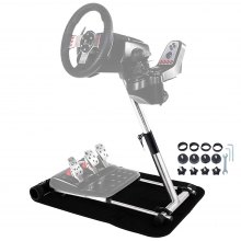 VEVOR G27 Racing Wheel Stand G25 Racing Simulator G29 Steering Wheelstand Frame and G920 Wheel Racing Stand Adjustable Racing Steering