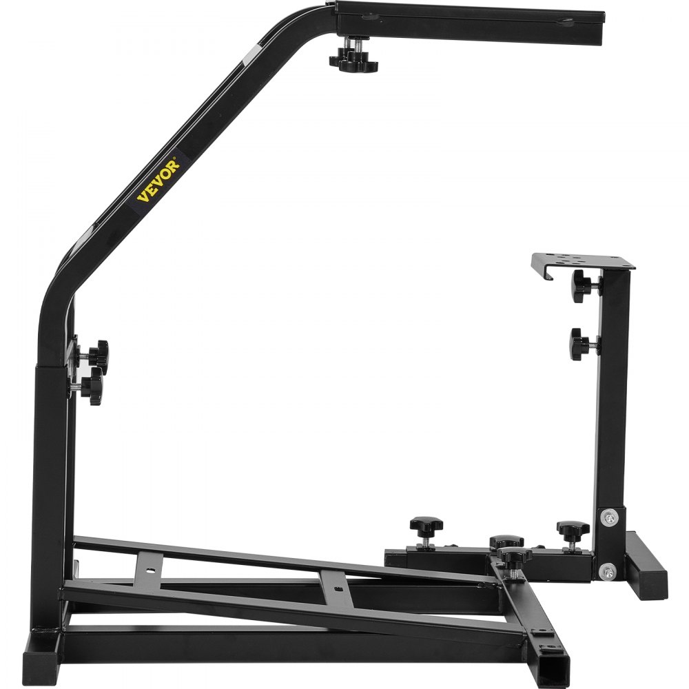 Soporte para volante de carreras VEVOR Racing Simulator con altura ajustable para cabina, compatible con volante de carreras Logitech G25, G27, G29, G920 y pedales no incluidos.
