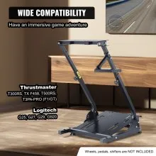 VEVOR Steering Wheel Stand,G920 Racing Wheel Stand,Logitech Wheel Stand for G25 G27 G29,GT Racing Simulator Wheel Stand,Wheel Support and Pedal not Included