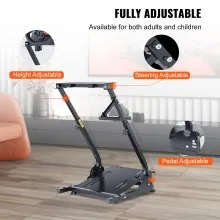 VEVOR Steering Wheel Stand,G920 Racing Wheel Stand,Logitech Wheel Stand for G25 G27 G29,GT Racing Simulator Wheel Stand,Wheel Support and Pedal not Included
